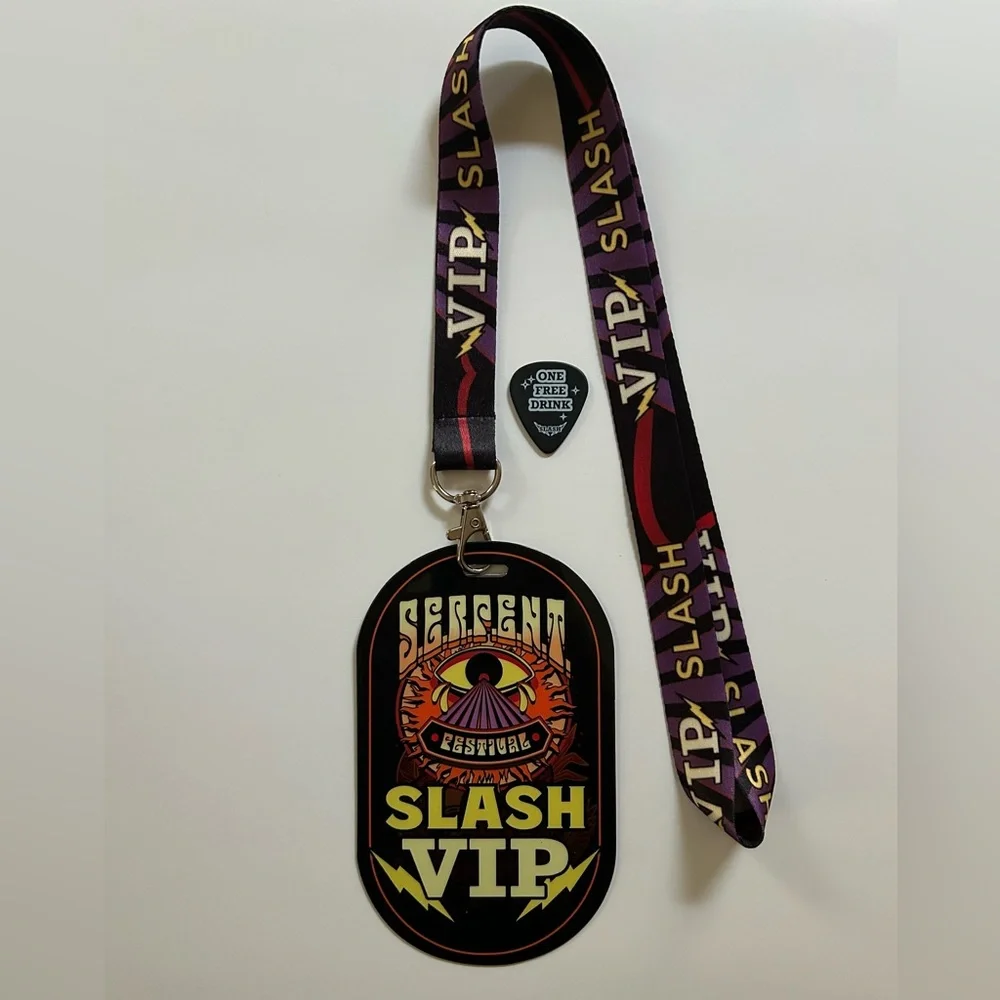 NEW! Exclusive SLASH S.E.R.P.E.N.T. Festival Tour Laminate and Guitar Pick Set